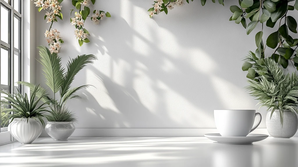 空白桌面摄影图