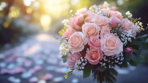 白色模糊婚礼背景