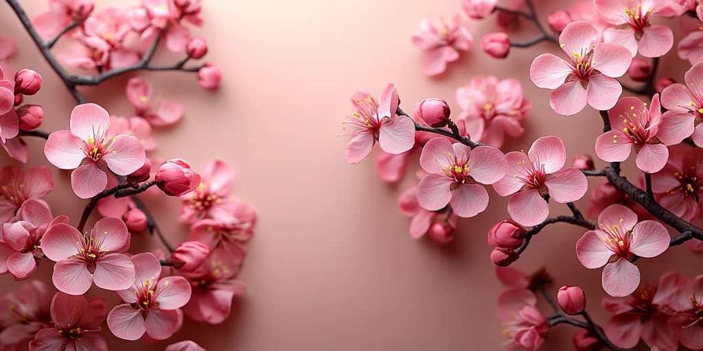 樱花粉调背景