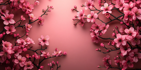 樱花粉调背景
