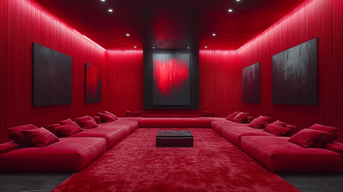 暗红简约家居空间