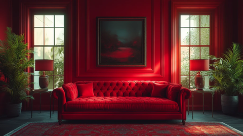 暗红简约家居空间