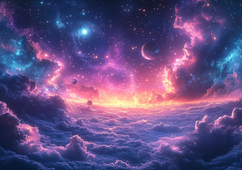 星际行星云彩图