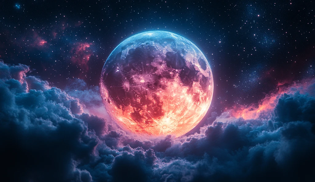 红月宇宙星光图