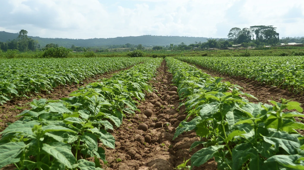 白肉薯栽培田间
