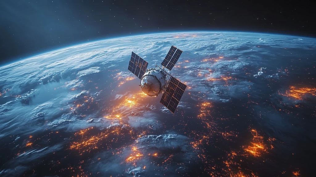 卫星轨道运行图