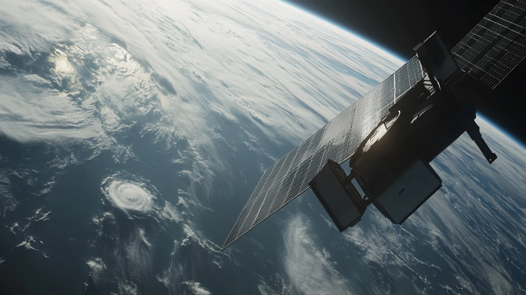 卫星展开太阳能板