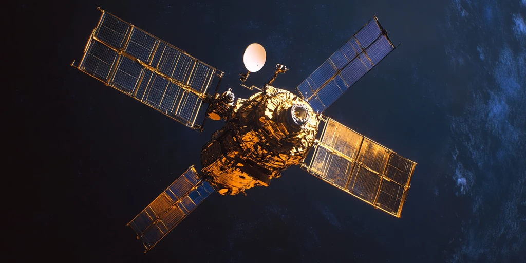 卫星近景与地球黎明