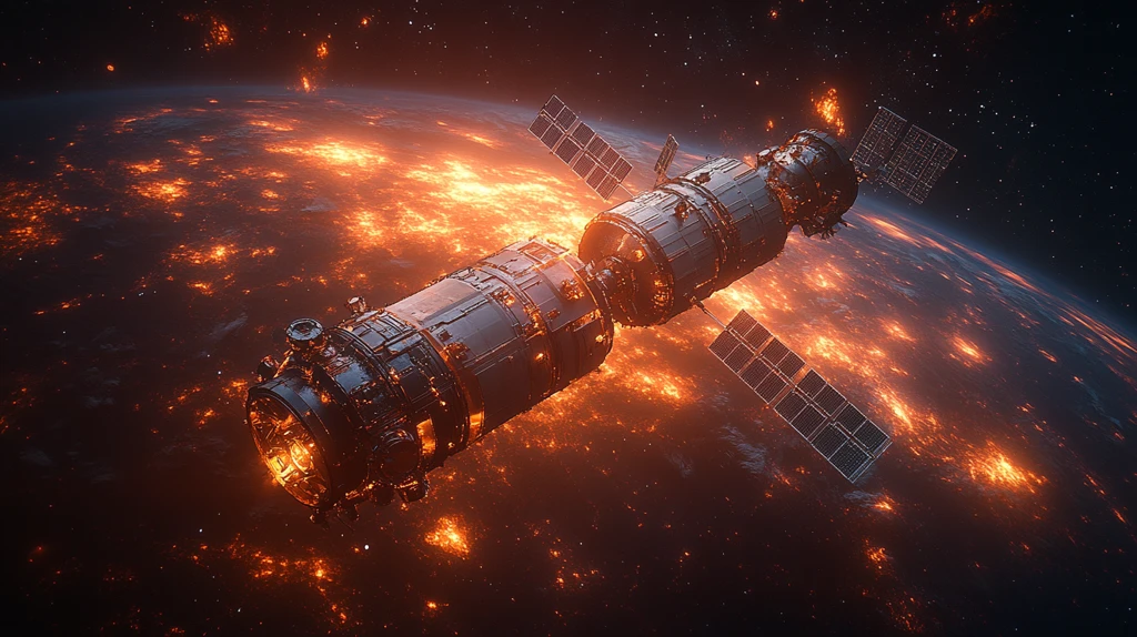 空间卫星三维图