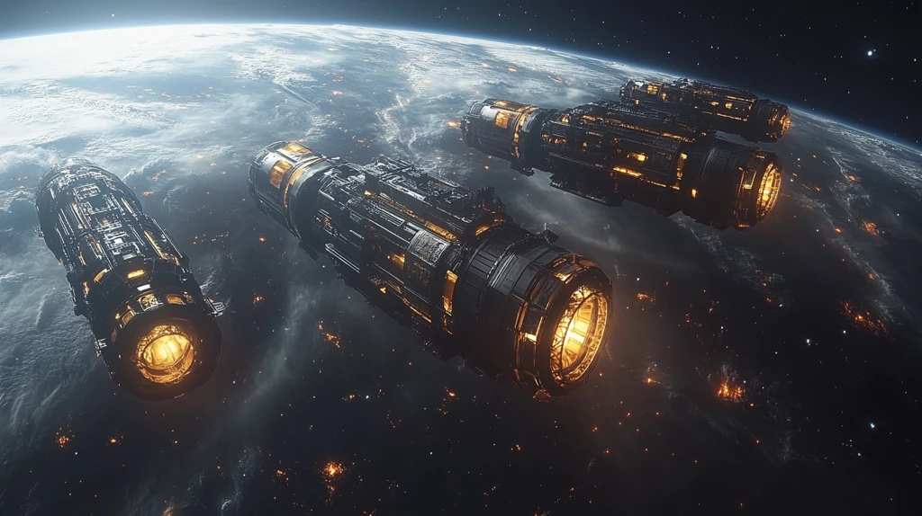 空间卫星三维图