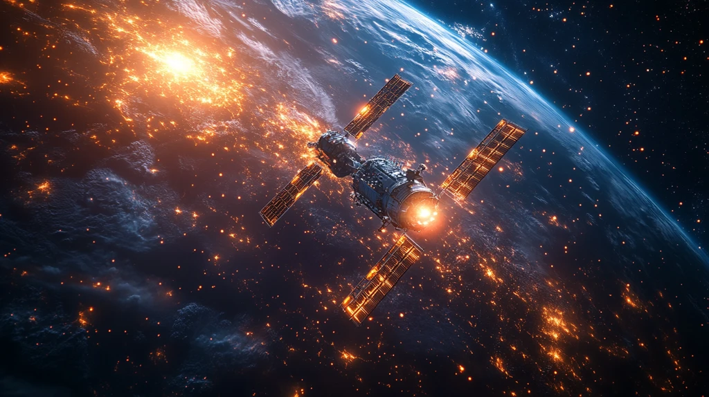 卫星对接地球月球