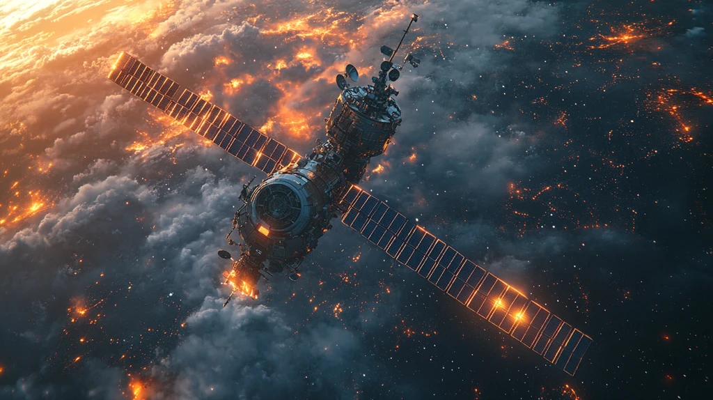 卫星与太阳帆板