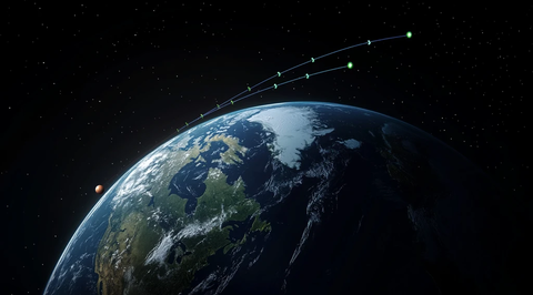 卫星轨道示意图