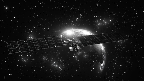 卫星通信示意图