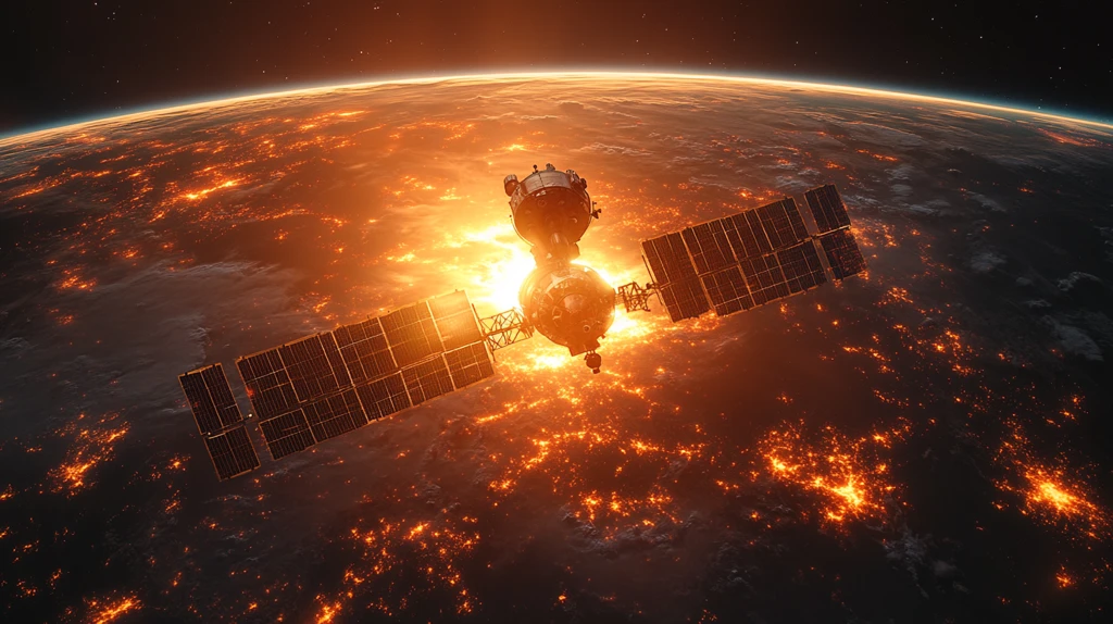 卫星相机拍摄高层大气