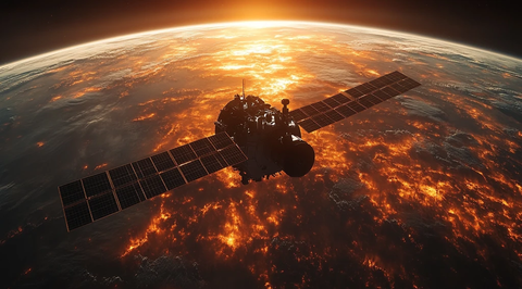 卫星悬浮火星上空