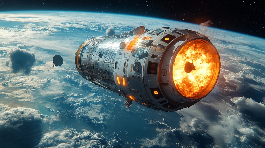 空间舱进入大气层