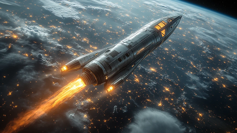 三角翼火箭飞行