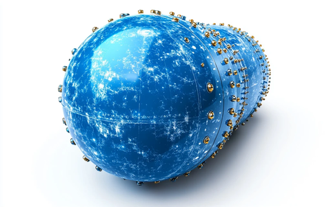 蓝色地球卫星环绕