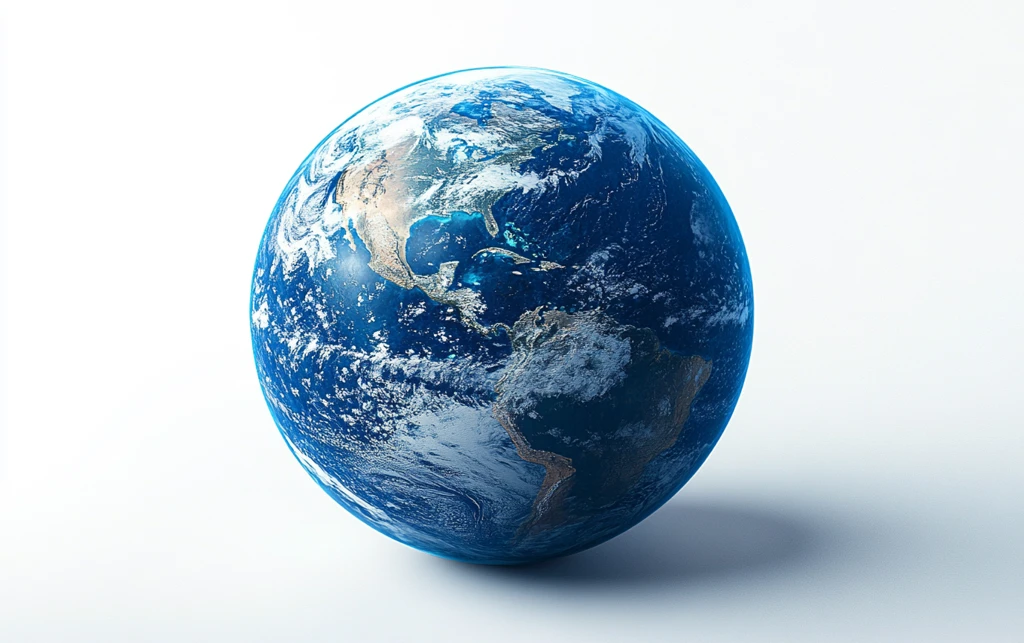 蓝色地球卫星环绕