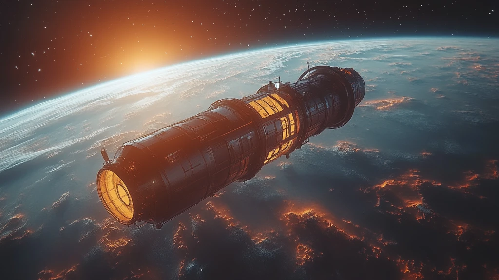 地球太空舱视角