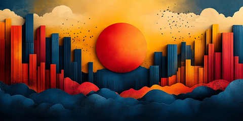 简约抽象矢量艺术