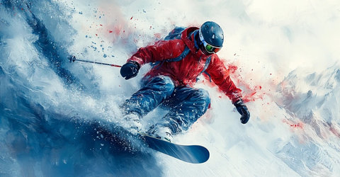 雪元素抽象设计