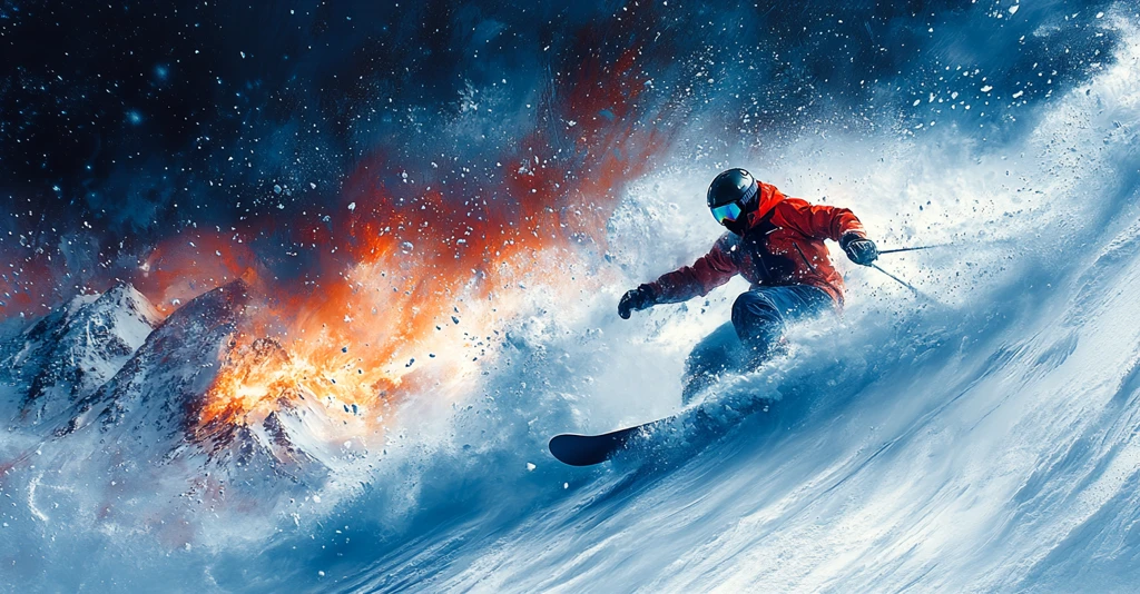 雪元素抽象设计