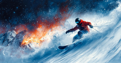 雪元素抽象设计