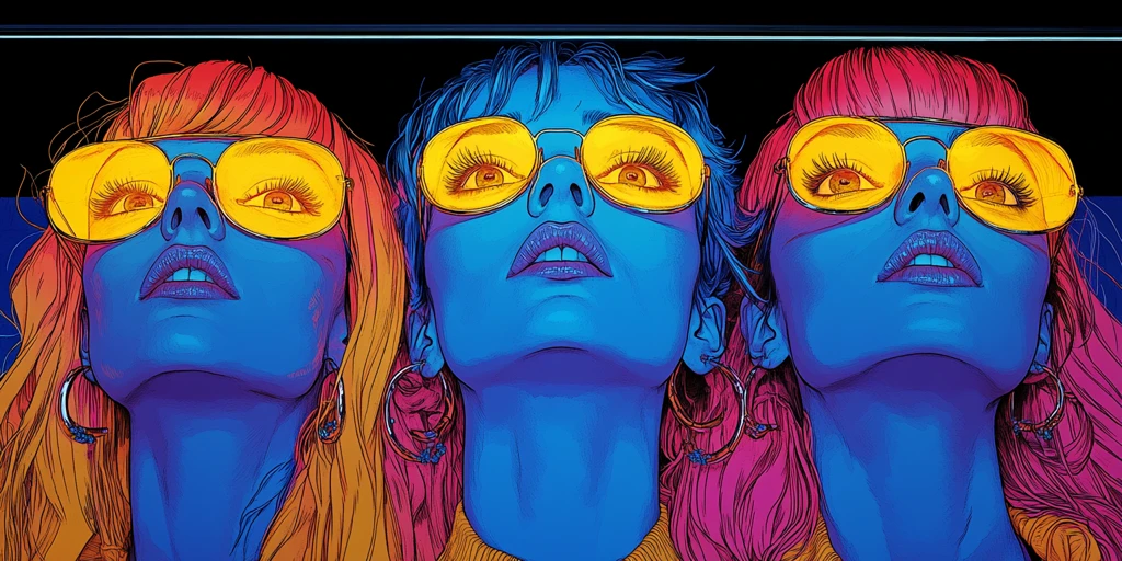 阿巴乐队蓝调线稿