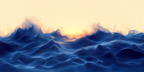 点彩简约时间流逝