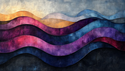 蓝紫灰曲线设计