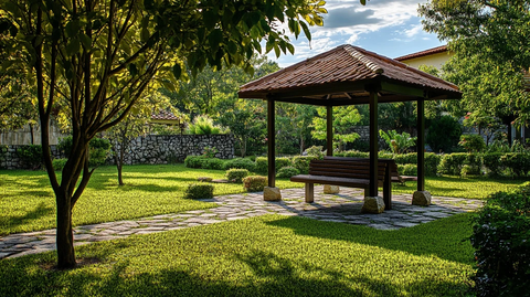 绿茵凉亭