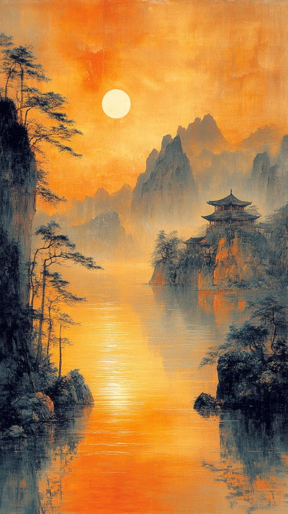 金红山水风景