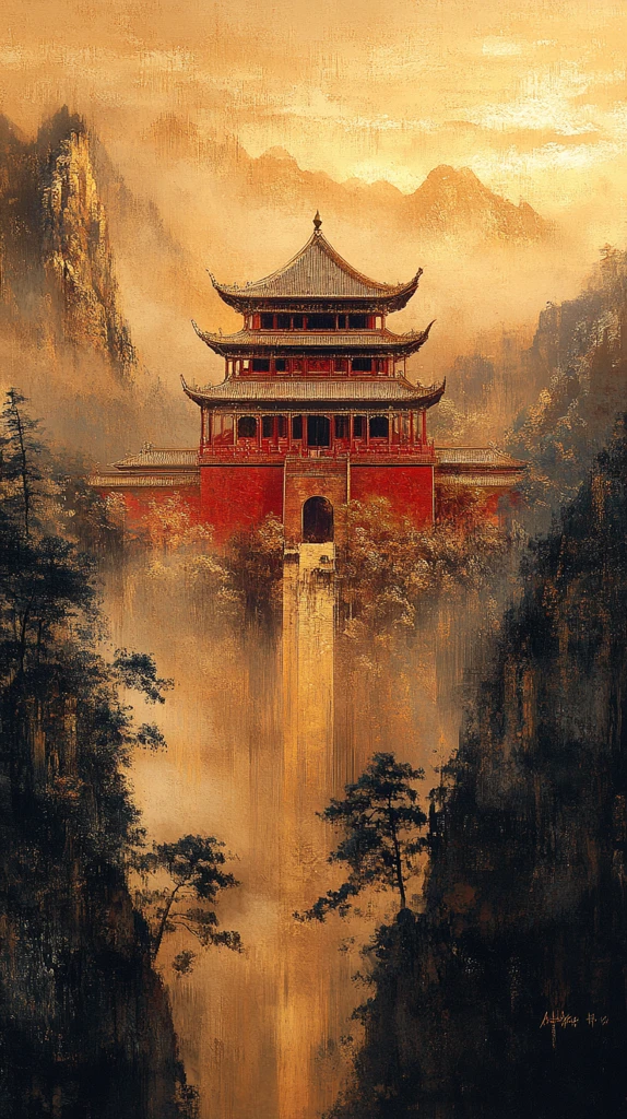 金红山水风景