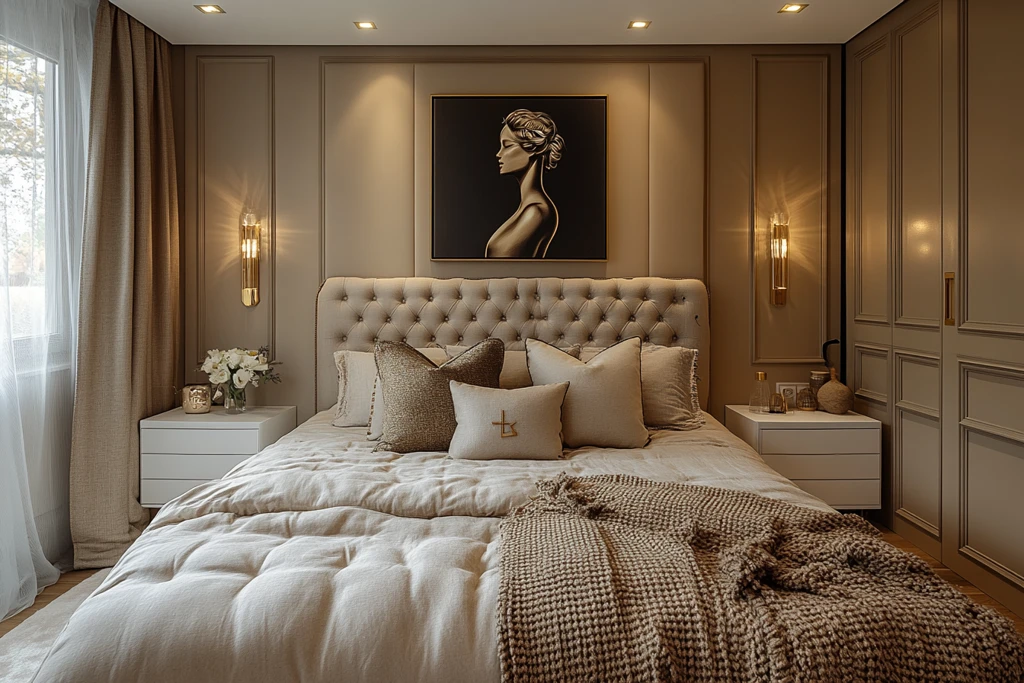 床头画女人轮廓