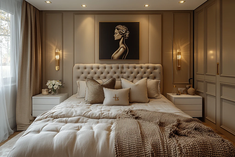 床头画女人轮廓