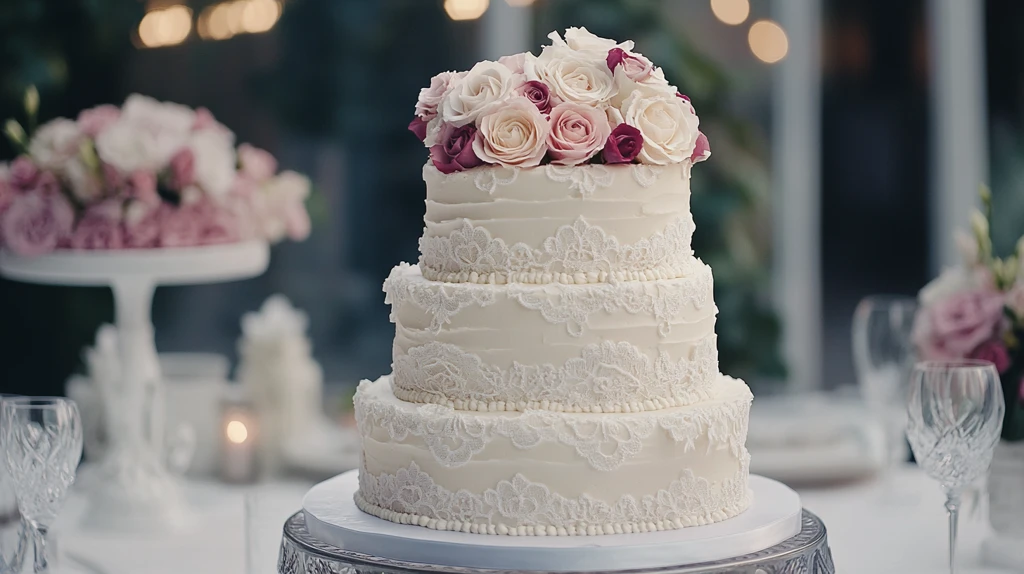 昂贵婚礼蛋糕
