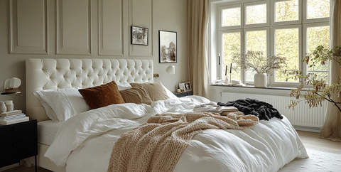 白色卧室床头柜