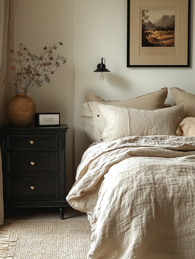 白色卧室床头桌