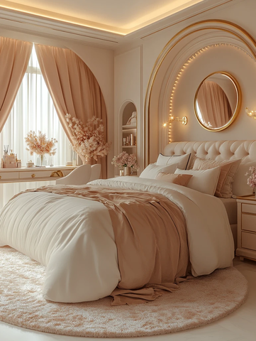 椭圆拱形卧室设计