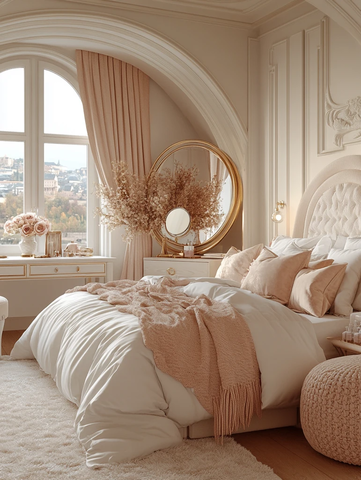 椭圆拱形卧室设计