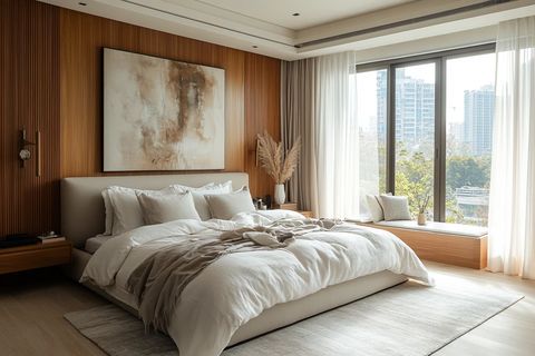中性色调卧室设计