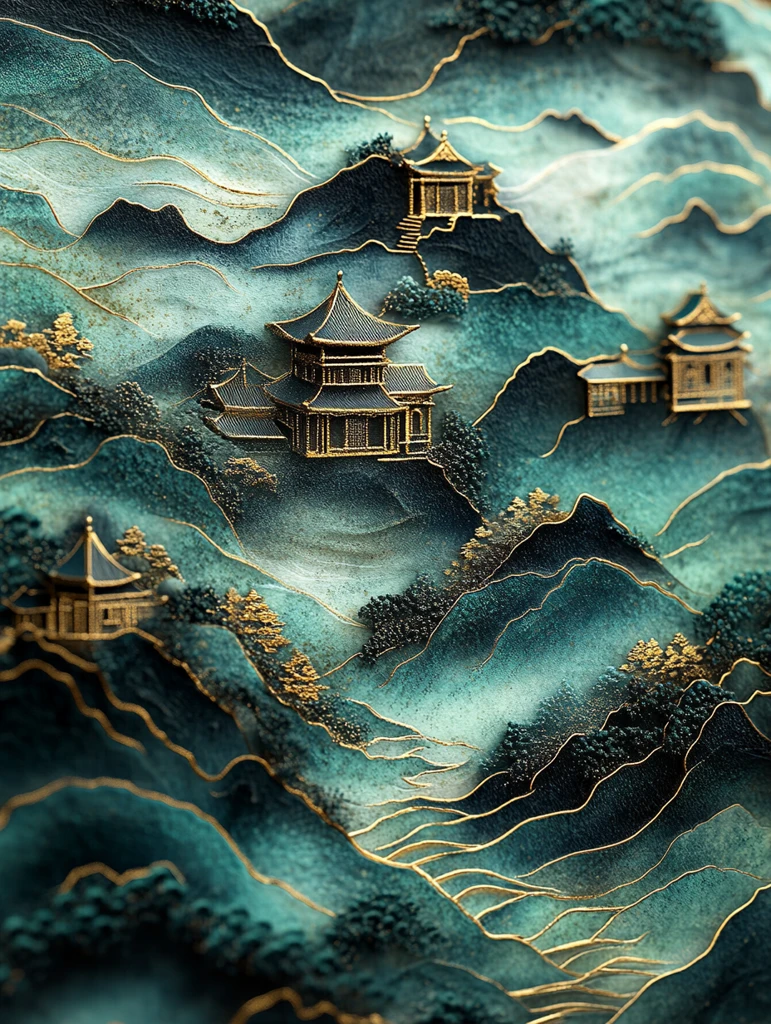 红天墨岭金云图