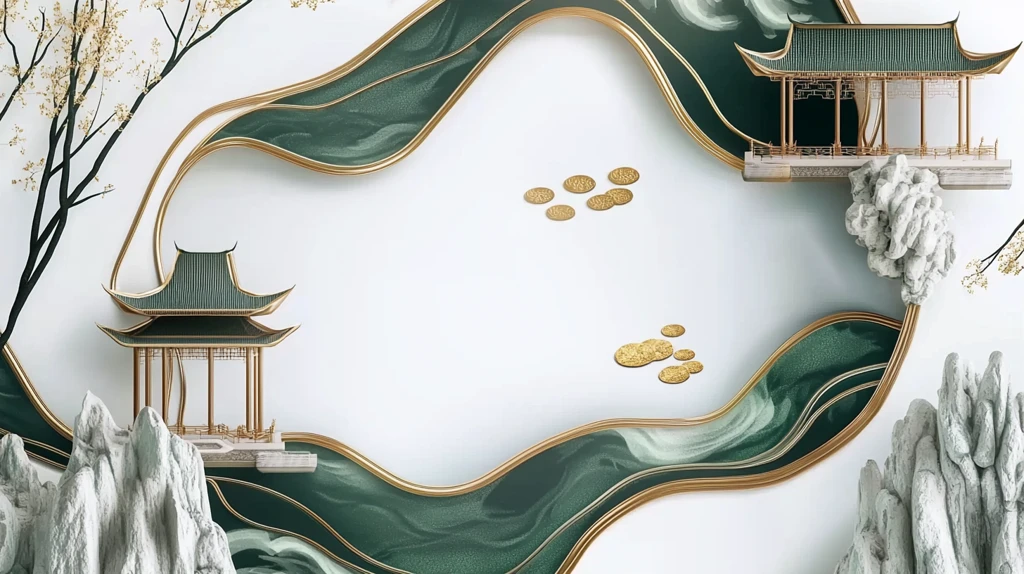 金碧山水莲池夜色