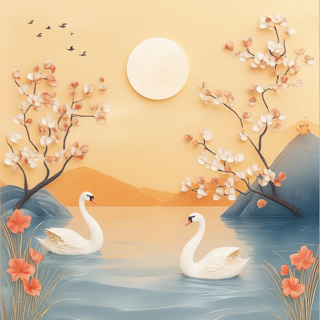 中秋月桂装饰设计