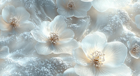 白银蕾丝花纹设计