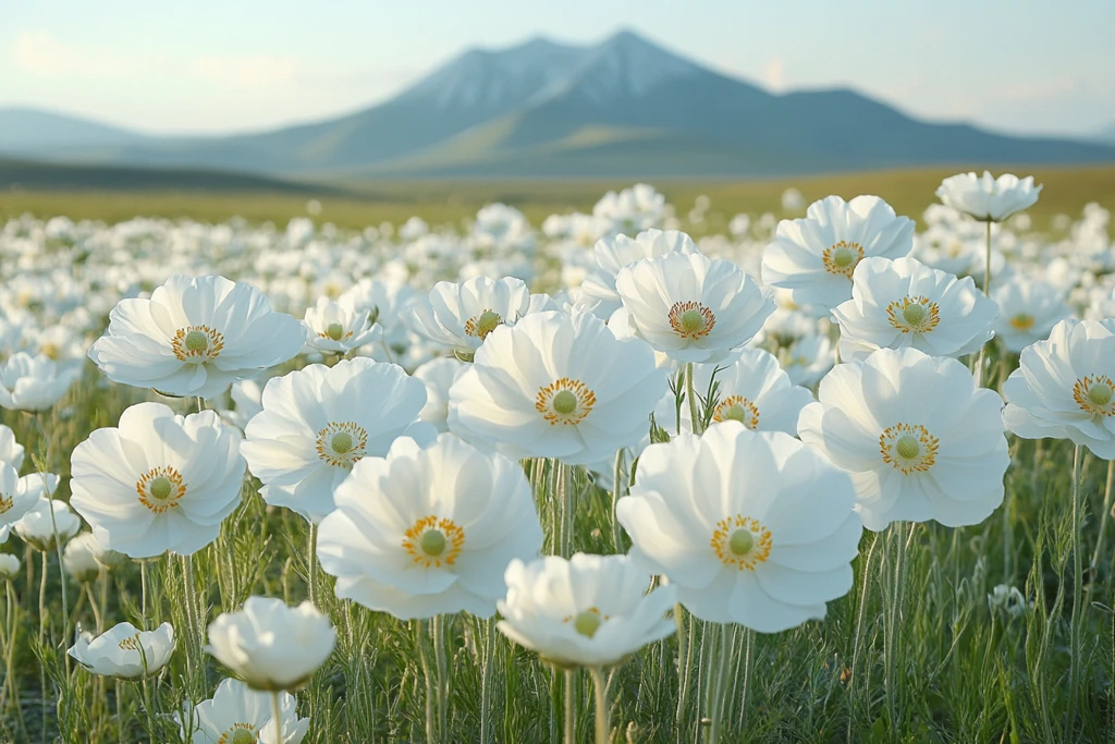 白色花朵风景壁纸