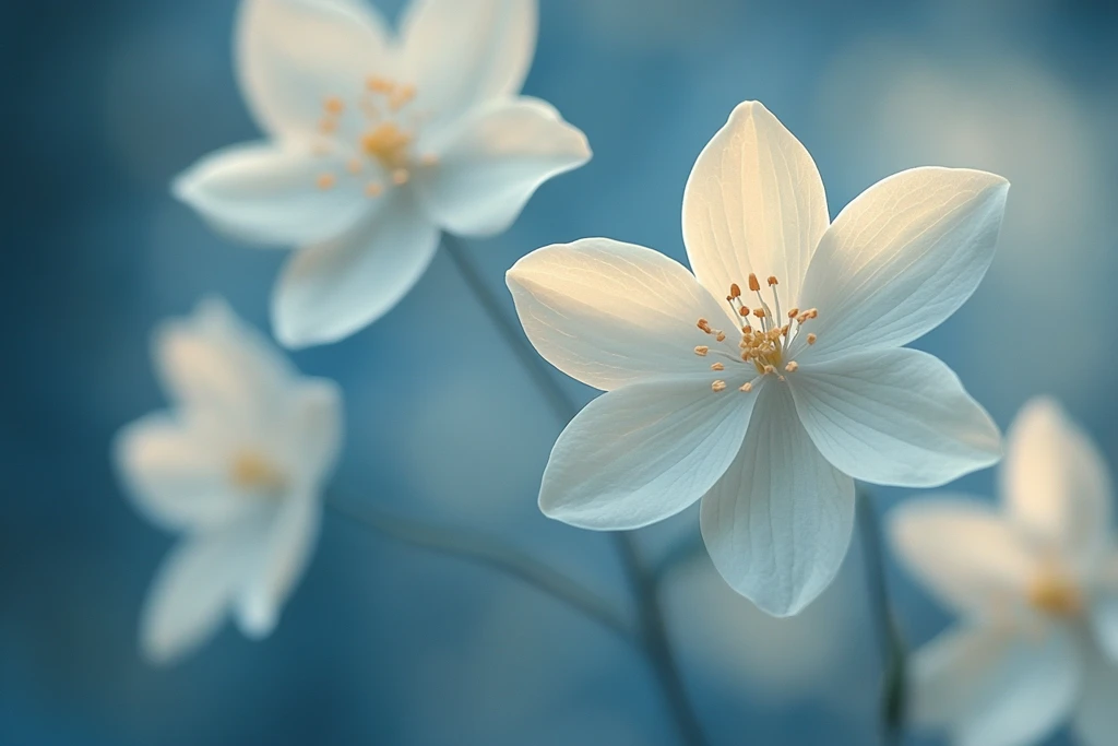 白色花朵风景壁纸