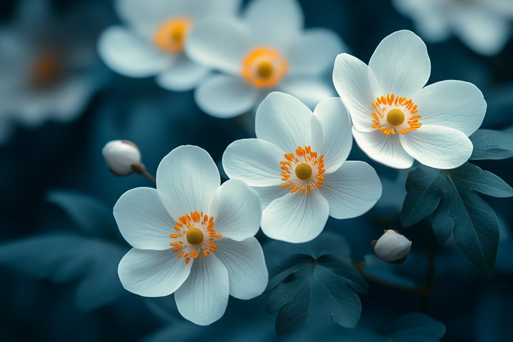 白色花朵风景壁纸